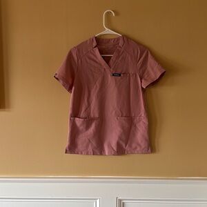 Jaanuu Blush Pink Scrub Top